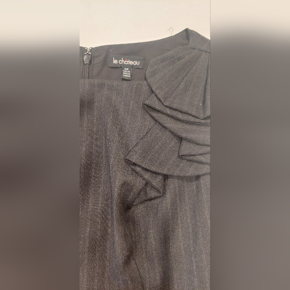 Le Chateau Black One Shoulder Sheath Dress for Cocktail - Picture 7 of 7